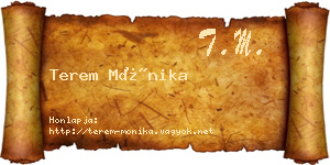 Terem Mónika névjegykártya